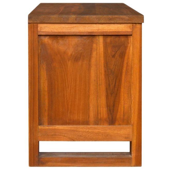 Hawick TV Cabinet 110x30x40 cm Solid Teak Wood