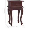 Edison Bedside Table 35x30x60 cm Solid Mahogany Wood – Classical Brown