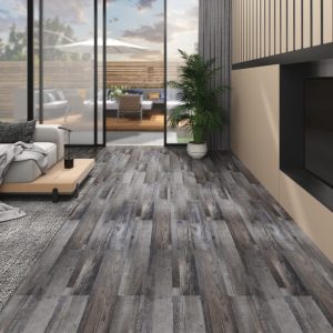 PVC Flooring Planks 2 mm Self-adhesive – 5.02 m, Industrial Wood