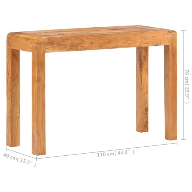 Console Table 110x40x76 cm Solid Acacia Wood in Sheesham Finish