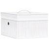 Bamboo Storage Boxes 4 pcs – White