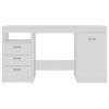 Desk 140x50x76 cm Engineered Wood – White