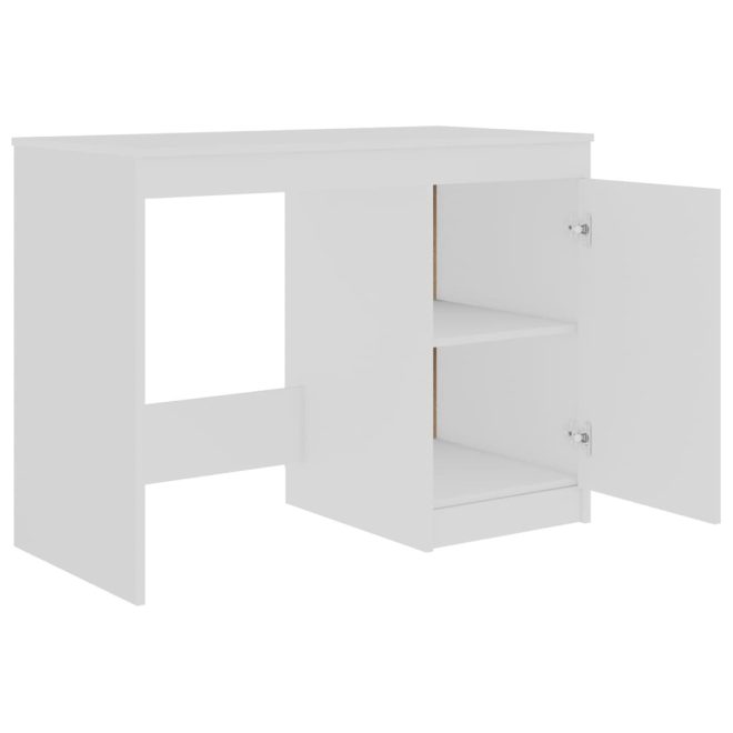 Desk 140x50x76 cm Engineered Wood – White