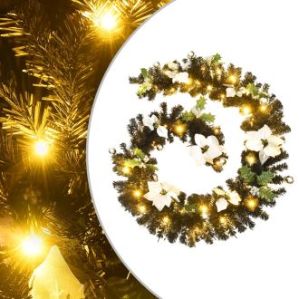 Christmas Garland with LED 2.7 m PVC