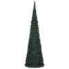 Pop-up String Artificial Christmas Tree with LED Green – 150×46 cm