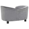 Dog Sofa 69x49x40 cm Plush – Grey