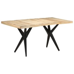 Dining Table – 160x80x76 cm, Rough Mango Wood