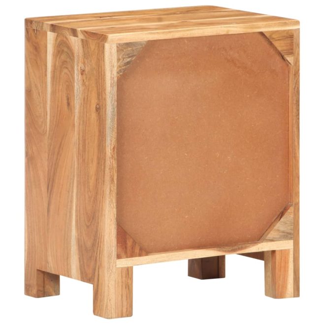 Hove Bedside Cabinet 40x30x50 cm Solid Acacia Wood