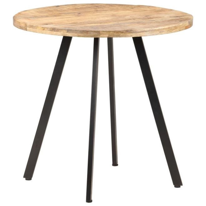 Dining Table 80 cm – Rough Mango Wood