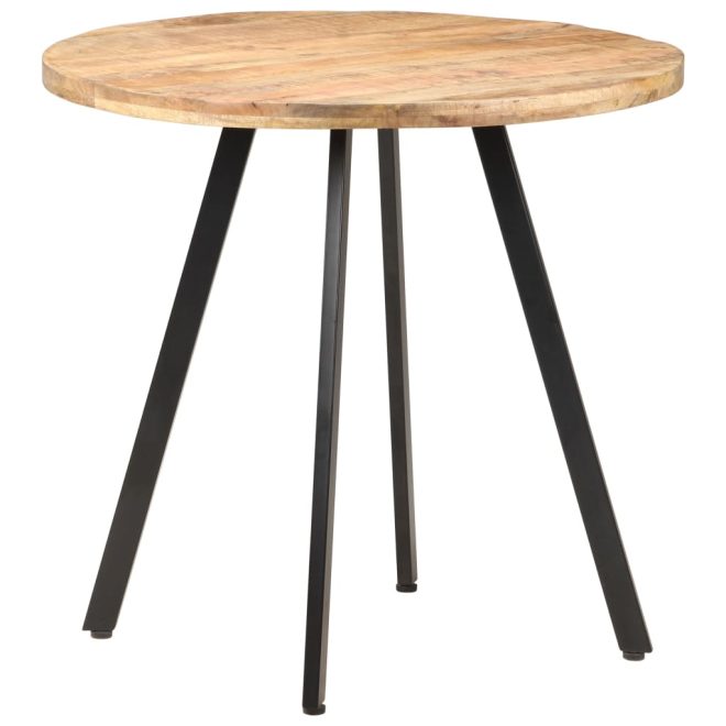 Dining Table 80 cm – Rough Mango Wood