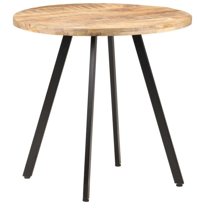 Dining Table 80 cm – Rough Mango Wood