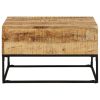 Coffee Table 68x68x41 cm – Rough Mango Wood