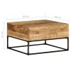 Coffee Table 68x68x41 cm – Rough Mango Wood