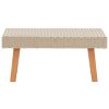 Garden Coffee Table Poly Rattan – Beige