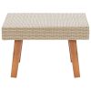 Garden Coffee Table Poly Rattan – Beige