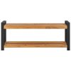 Bench 120 cm Solid Teak Wood – Black