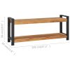 Bench 120 cm Solid Teak Wood – Black