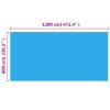 Rectangular Pool Cover PE Blue – 1200×600 cm