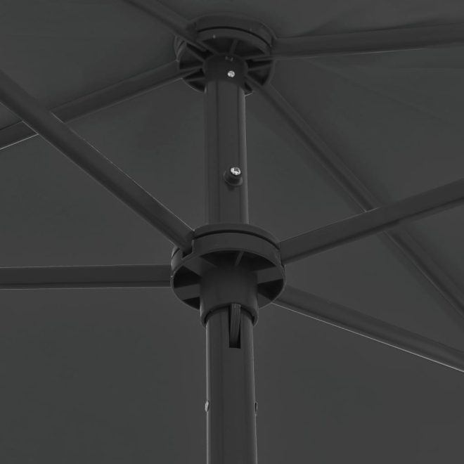 Beach Umbrella – 180×120 cm, Anthracite