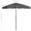 Beach Umbrella – 180×120 cm, Anthracite