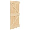 Sliding Door with Hardware Set Solid Pine Wood – 80×210 cm, 1