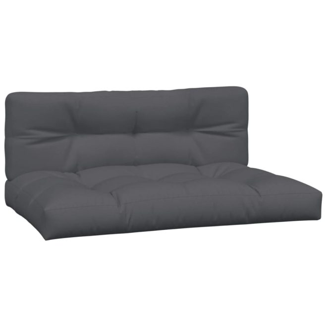 Pallet Cushions 2 pcs Fabric – 120x80x10 cm, Anthracite