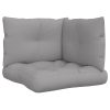 Pallet Sofa Cushions 2 pcs Fabric – Grey, Corner Sofa