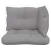 Pallet Sofa Cushions 2 pcs Fabric – Grey, Corner Sofa