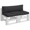 Pallet Cushions Polyester – Black, Middle Sofa