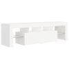 Brooklyn TV Cabinet with LED Lights 140×36.5×40 cm – White