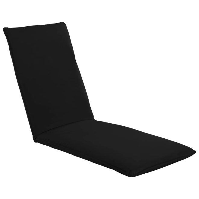 Foldable Sunlounger Oxford Fabric – Black