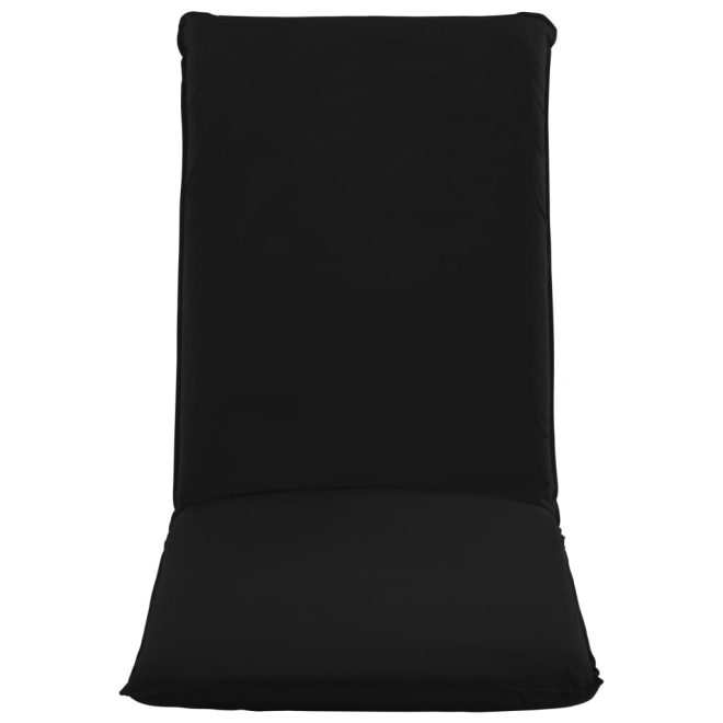 Foldable Sunlounger Oxford Fabric – Black