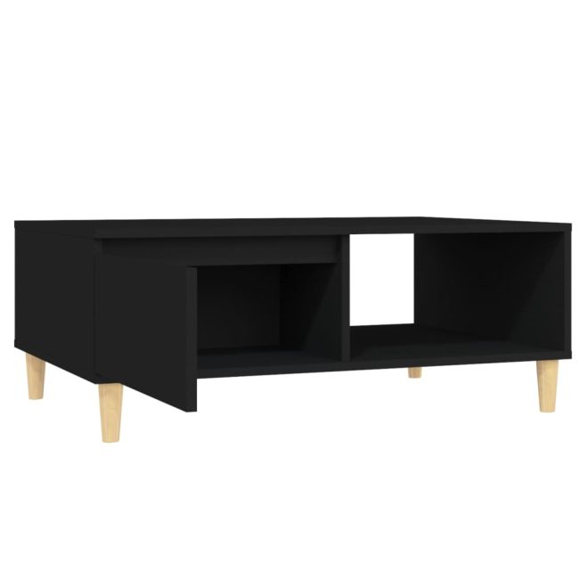 Coffee Table 90x60x35 cm Engineered Wood – Black