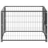 Dog Kennel Steel – 100x100x70 cm, Black