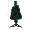 Artificial Slim Christmas Tree with Stand Fibre Optic – 64×35 cm