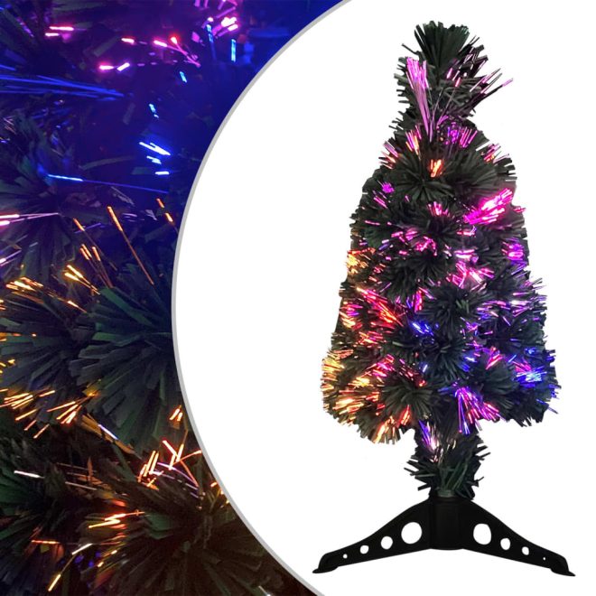 Artificial Slim Christmas Tree with Stand Fibre Optic – 64×35 cm