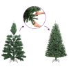 Upside-down Artificial Christmas Tree with Stand – 120×65 cm, Green