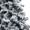 Artificial Christmas Tree with Flocked Snow Green PVC – 300×155 cm