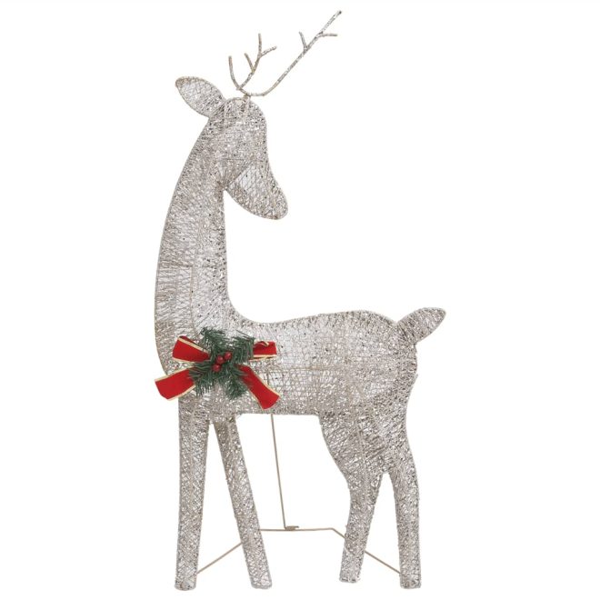 Christmas Reindeer Family 270x7x90 cm Mesh – Gold, 3