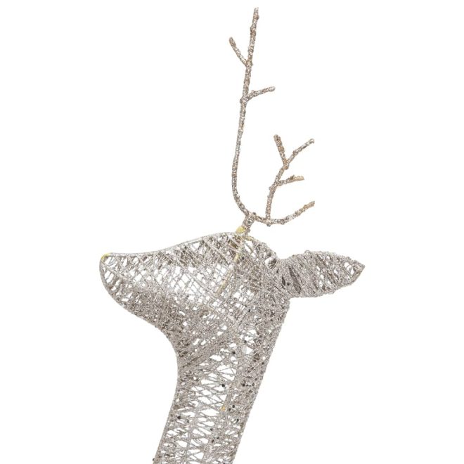 Christmas Reindeer Family 270x7x90 cm Mesh – Gold, 3