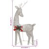 Christmas Reindeer Family 270x7x90 cm Mesh – Gold, 3