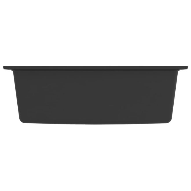 Kitchen Sink with Overflow Hole Granite – Black