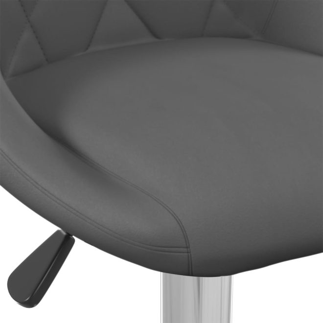 Bar Stool 2 Pcs Dark Grey Velvet