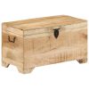 Storage Chest Solid Rough Mango Wood – Light Brown