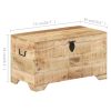 Storage Chest Solid Rough Mango Wood – Light Brown