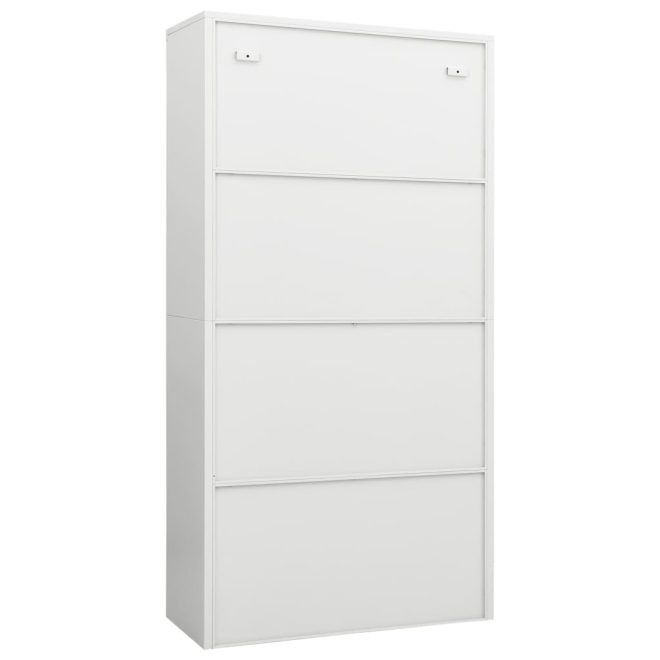 Locker Cabinet 90x40x180 cm Steel – White