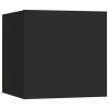 Bourne Wall Mounted TV Cabinets 8 pcs 30.5x30x30 cm – Black