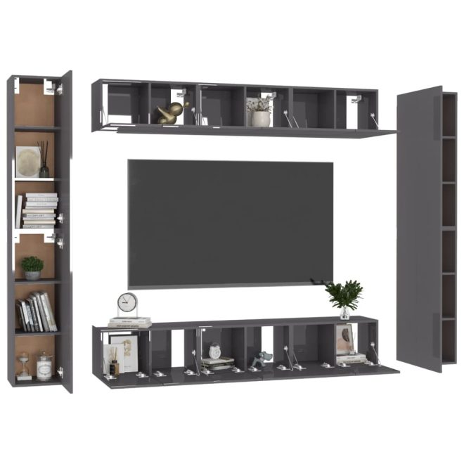 Buckley 6 Piece TV Cabinet Set Engineered Wood