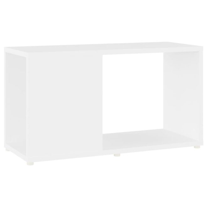 Saddle TV Cabinet 60x24x32cm Engineered Wood – White