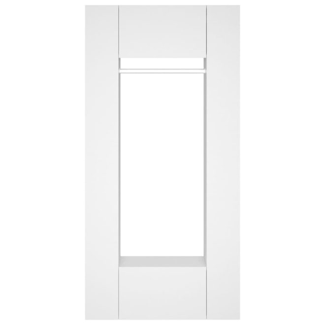 Hallway Cabinets 2 pcs White Engineered Wood